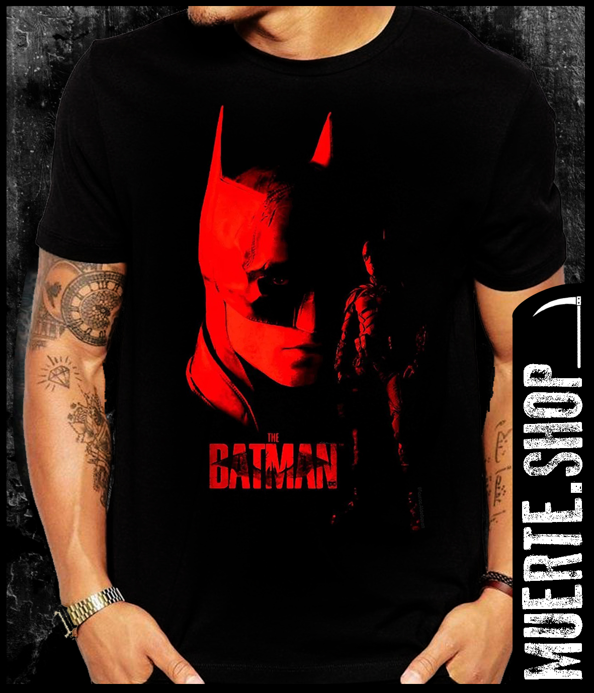 Черна тениска THE BATMAN 2022 Черна тениска THE BATMAN 2022